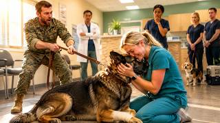 Nobody Touches Him The Army Captain Smirked At The Vet Tech—Until His Injured K9 Limped Over An...