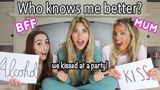 Who Knows Me Better BFF or MUM? Awkward Questions! | Rosie McClelland