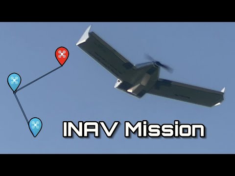 Flying Wing for FPV - INAV Waypoint Mission Demonstration