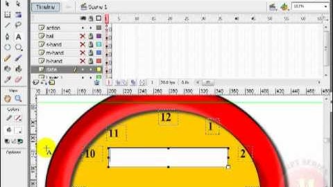 How to make an analog clock using Flash (Pashto)-Part-3