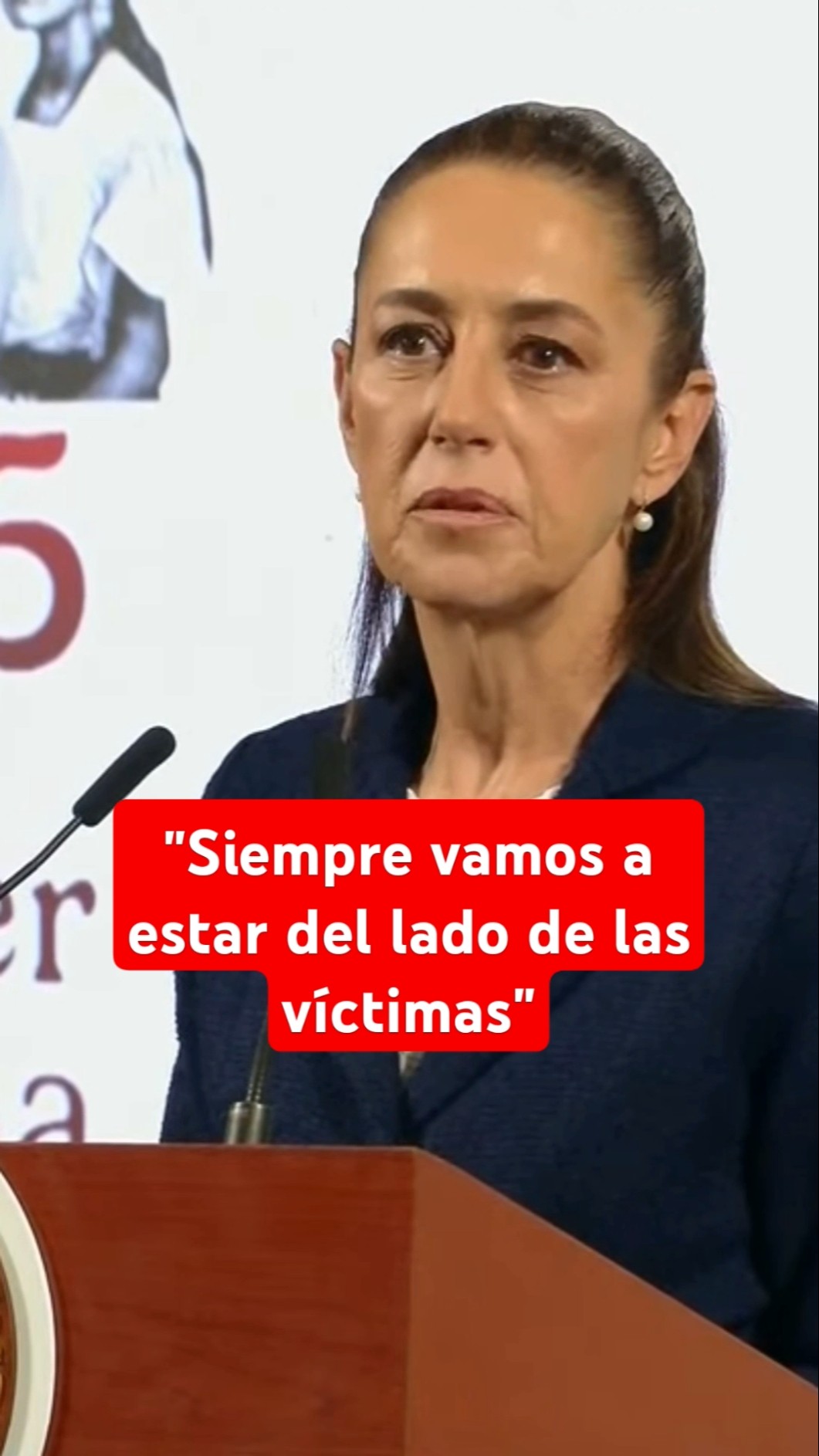 Sheinbaum mencionó estar siempre al lado de víctimas por desaparición
