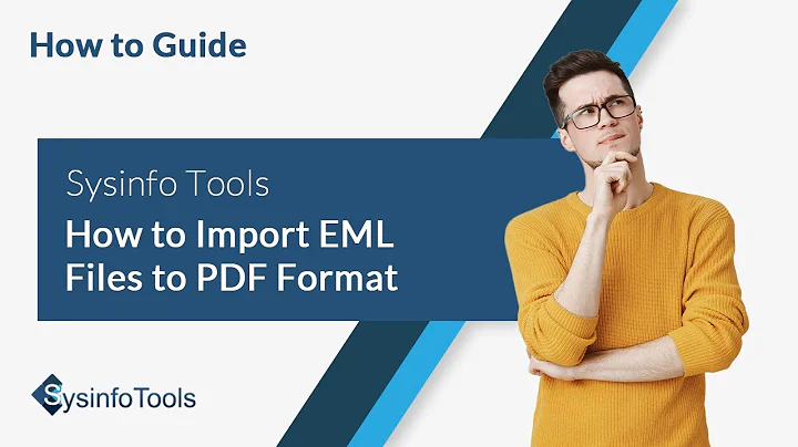 How to Import EML Files to PDF Format | SysinfoTools EML Converter