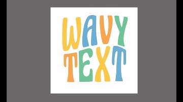Creating Wavy Text in Silhouette