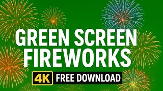 Free Fireworks Green Screen 4K Video