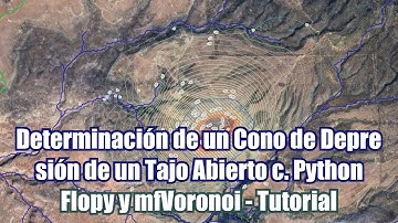 Determinación de un Cono de Depresión de un Tajo Abierto con Python, Flopy y mfVoronoi - Tutorial