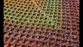 Easy TopDown Filet Shawl Crochet Tutorial! (Basic Mesh, or Design your Own!)