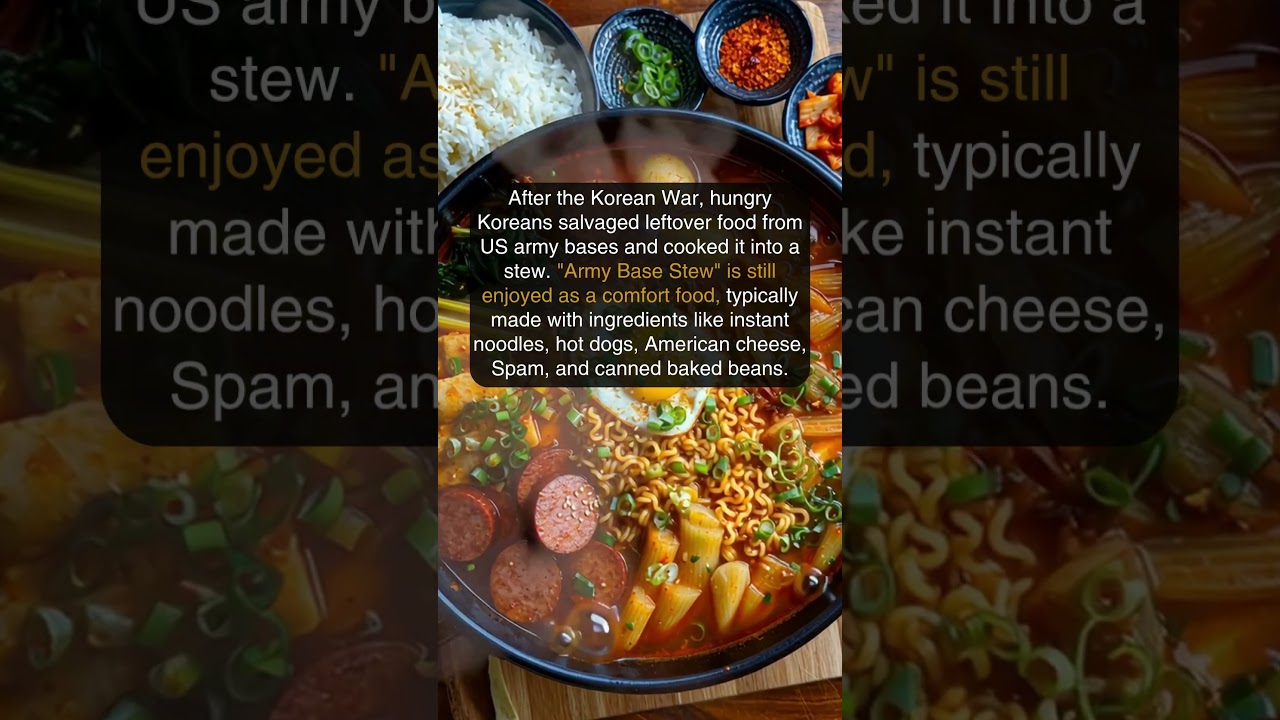 The Korean Stew Born From War Leftovers  