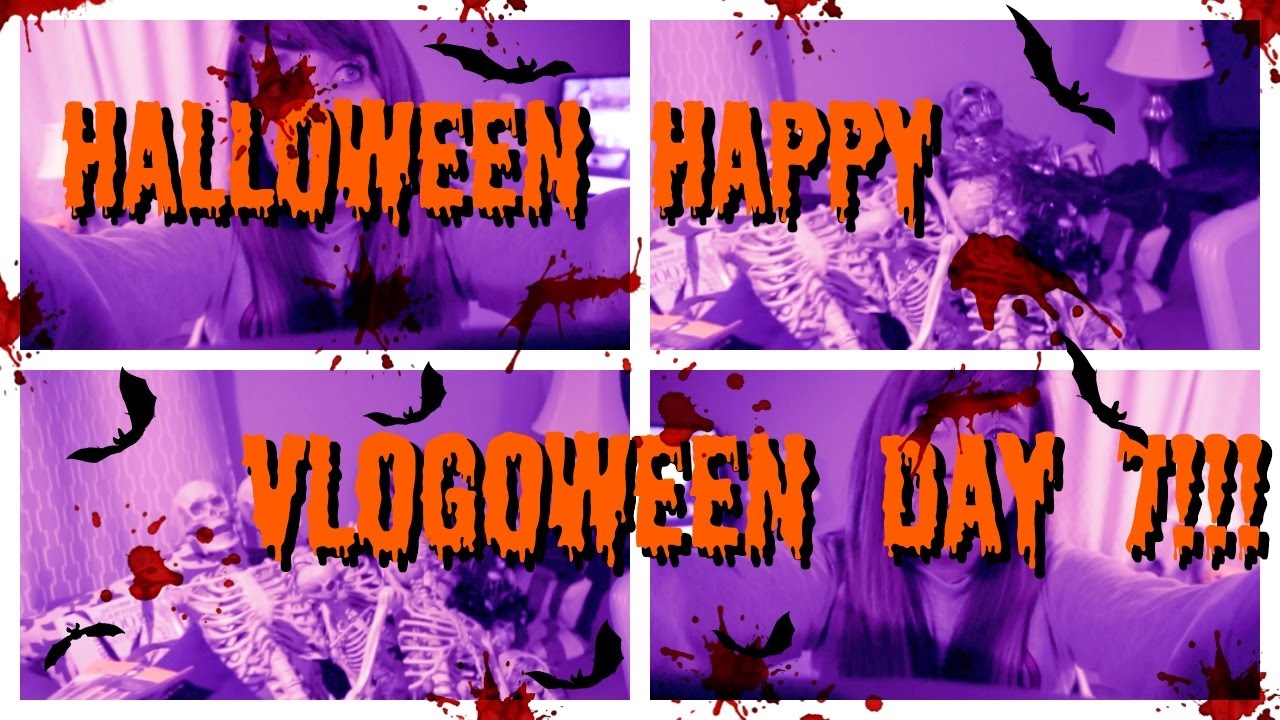 HALLOWEEN HAPPY//VLOGOWEEN DAY 7!! TIREDDDDD