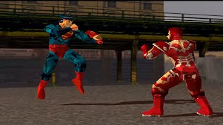 Superman vs Everybody in Tekken 3
