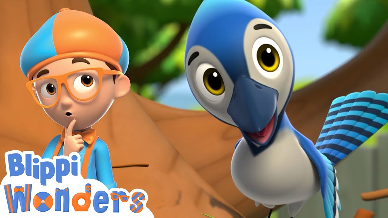 Blippi Finds a Birds Nest | Blippi Wonders Magic Stories and Adventures ...