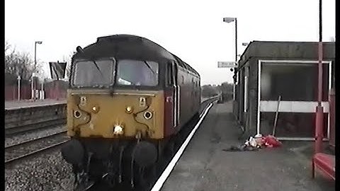 British Railways 1999-South Ruislip Variety Classes 47, 66, 165 & 168 Freight & Passenger Trains