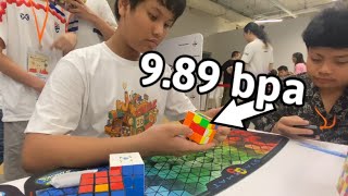 10.40 Official 3x3 Average (9.89 Best Possible Average) | Bangkok Cube Day Summer 2024