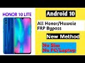 Honor 10 Lite (HRY-Al00)  FRP Bypass| Android 10| Krishna Unlocks| Honor FRP Bypass| Krishna Unlocks