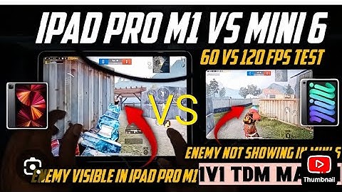 IPAD M4 vs IPAD MINI 6, 1V1 TDM MATCH with COMPETITIVE PLAYER. 60fps is enough to beat 120fps player