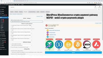 How to accept crypto payments in WordPress. Crypto payment gateway WooCommerce. W3PAY crypto plugin.