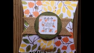 Stampin' Up! Fall Themed Square Pillow Box Video Tutorial