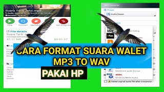 CARA FORMAT SUARA WALET DIHP MUDAH SEKALI FORMAT MP3 TO WAV screenshot 5