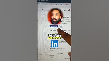 Stop using EASY APPLY on LinkedIn