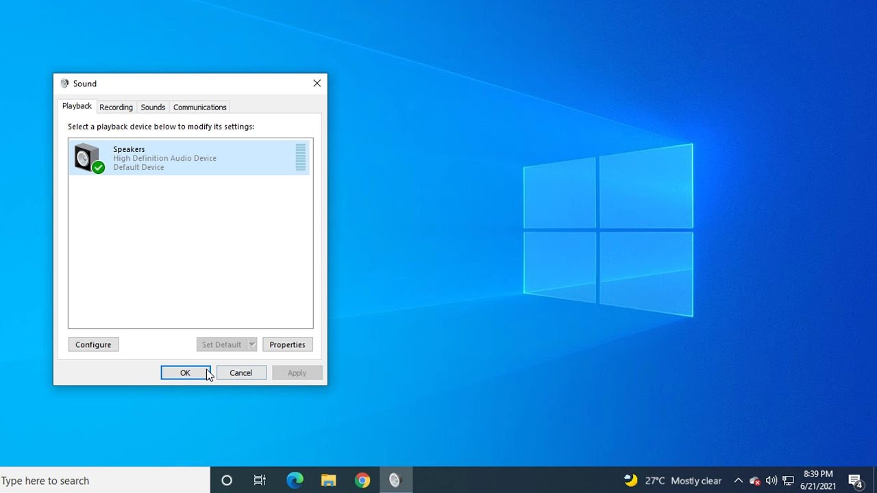 Windows 10 pro звук