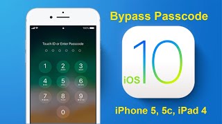 Bypass Passcode iPhone 5, 5c, iPad 4 iOS 10.x full signal | ATUnlock Profile