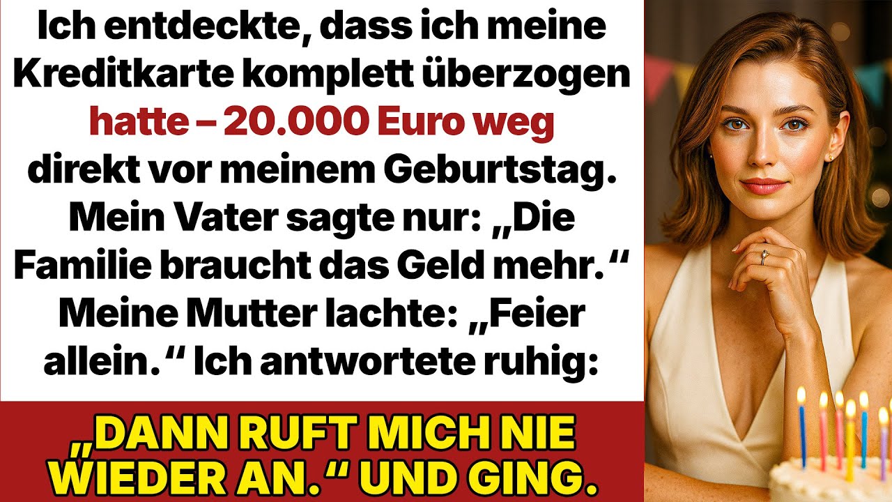 Meine Eltern klauten 20.000 € von meiner Karte – dann erfuhren sie, dass alles mir gehört!