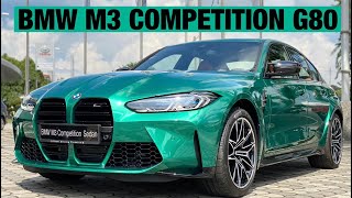 2021 BMW M3 COMPETITION (G80) MALAYSIA - WALK ARROUND, REVIEW, COLD START AND REV SOUND