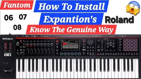 How to install Expantions Files On Fantom-06 Detail Video Part-57#roland#fantom06#shivsundaramtiwari