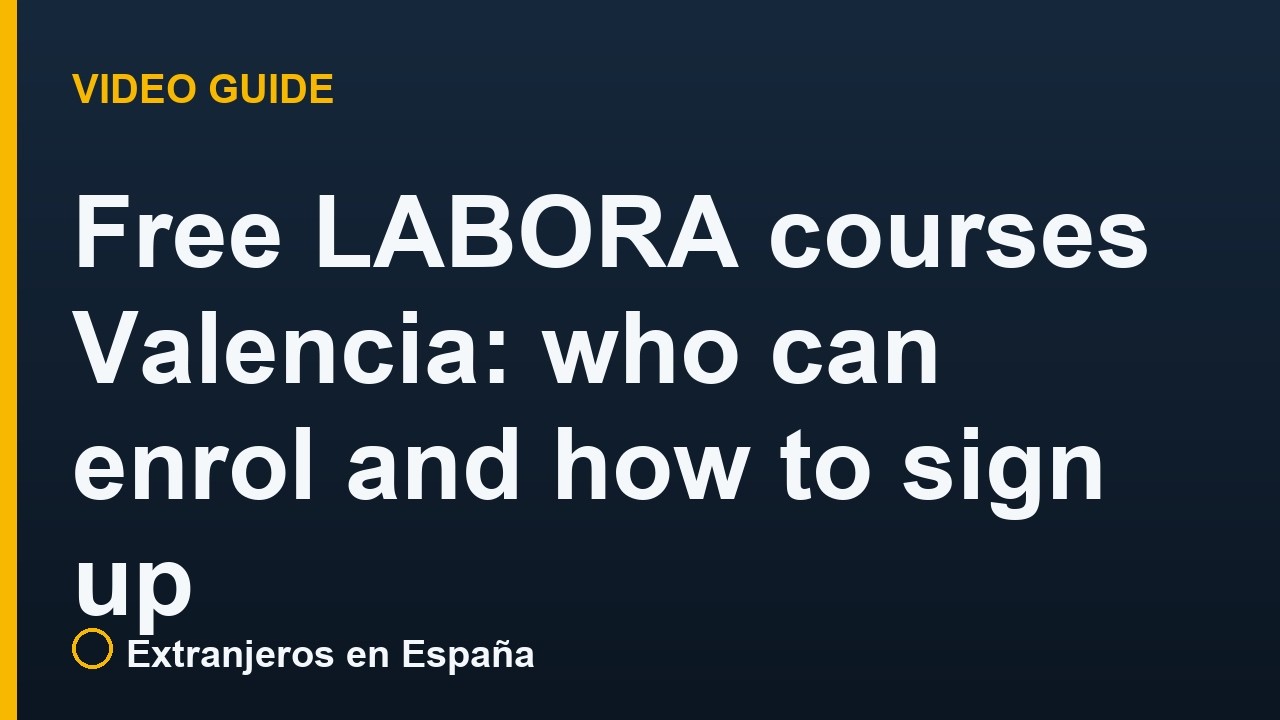 Free LABORA courses Valencia: who can enrol and how to sign up
