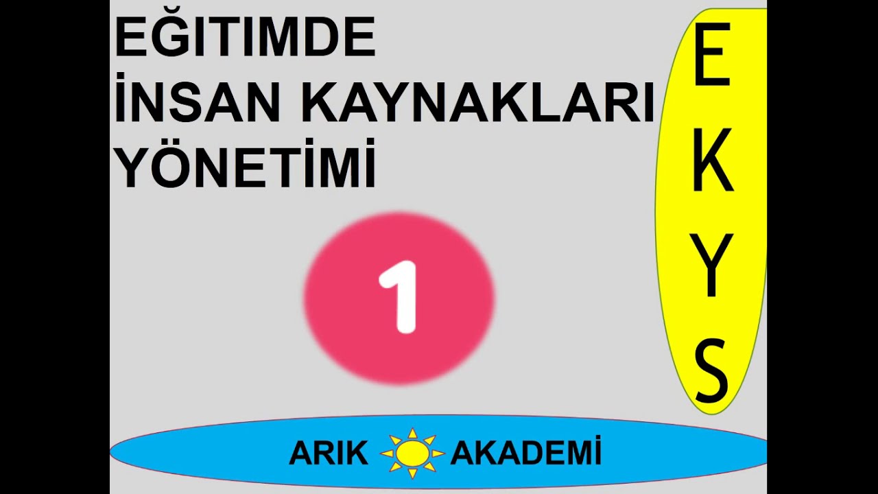 EĞİTİMDE İNSAN KAYNAKLARI YÖNETİMİ EKYS 2020