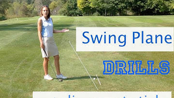 Swing Plane Drills With Alignment Sticks