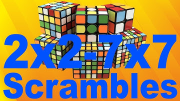 How to Scramble Any NxN Cube [2x2-7x7 WCA]