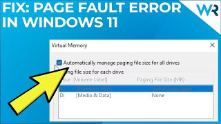 FIX: Page Fault in Nonpaged area error in Windows 11