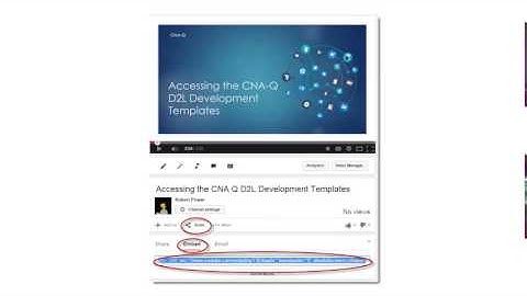 Embedding Videos in D2L