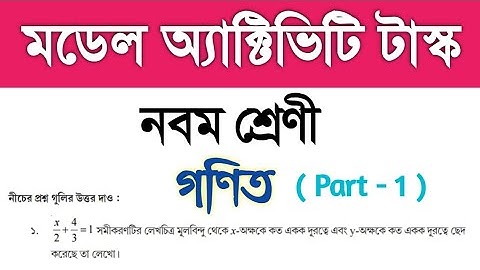 Model Activity Task Class 9 Math Part 1 | Class 9 Model Activity Task Math | Class 9 Math Model Task