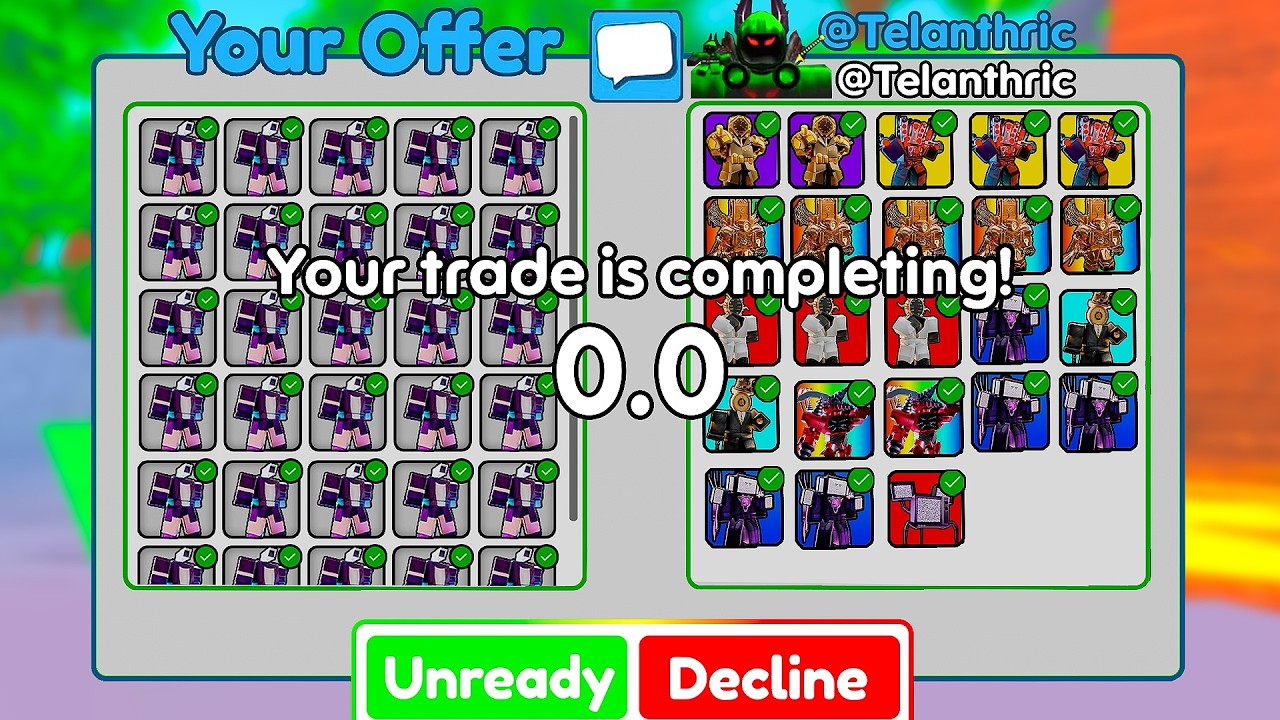 Getting BANNED for THIS TRADE!!😭 in Toilet Tower Defense
