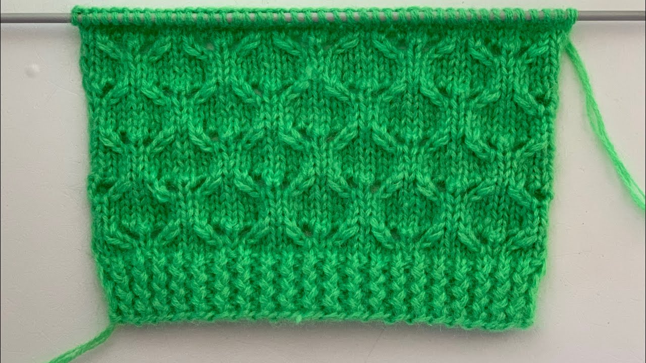 Very Easy Knitting Stitch Pattern YouTube