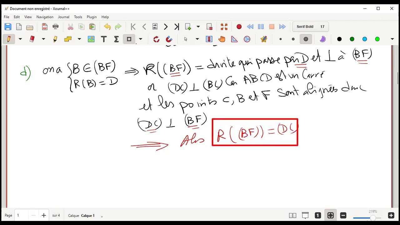 ROTATION EXERCICE CORRIGE POUR 2 EME ANNEE SC ET INFO