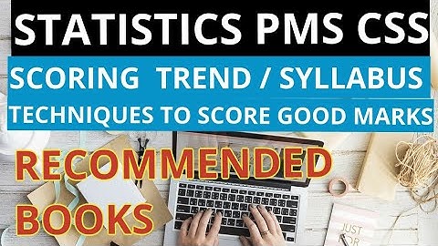 CSS PMS STATISTICS SCORING TREND ||  SYLLABUS || RECOMMENDED BOOKS || How To Prepare Statistics?