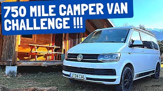 750 MILE CAMPER VAN CHALLENGE ! Racing From The Alps To The UK (In our VW California...)