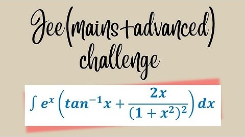 #209 Jee(mains+advanced) maths problem based on indefinite integration.