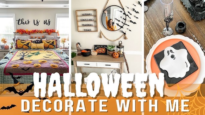 Halloween ???? Decorate With Me | Halloween Decorating Ideas | Cozy ...