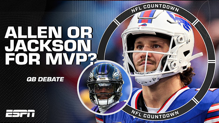 NFL MVP: Lamar Jackson or Josh Allen? 🤔 'Allen has done MORE WITH LESS' - Alex Smith | NFL Countdown