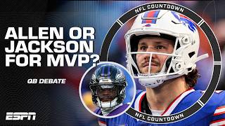 NFL MVP: Lamar Jackson or Josh Allen? 🤔 'Allen has done MORE WITH LESS' - Alex Smith | NFL Countdown
