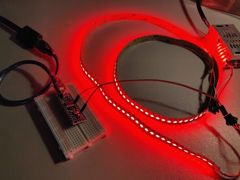 ვიდეო: მისამართებიანი LED ზოლები და Arduino: ლენტის კონტროლი და კავშირი, ეფექტები და Firmware, ლენტის შემოწმება