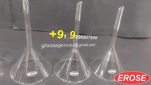 Borosilicate Glass Funnel 100 MM  EROSE