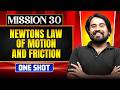 NEWTONS LAWS OF MOTION & FRICTION in ONE SHOT || All Concepts, Tricks & PYQ || NEET 2026