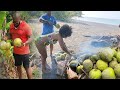 Roasting over 2 dozen breadfruit on the beach with colazsmithtv in portland jamaica