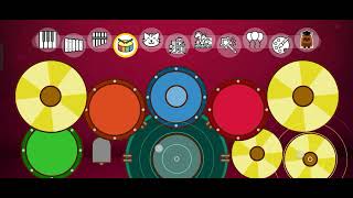 Blue - yung kai Piano kids drumset cover screenshot 5