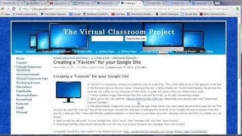 Adding a Favicon to Google Sites