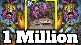 Famous 1 MILLION DAMAGE Shudderwock! Faceless Lurker OTK Combo! | Hearthstone Wealth